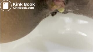 Sexy Latina Gets Dirty Anal Fucked and Poops Ass Juice into Bowl