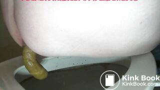 Dropping A Giant Log Over The Toilet