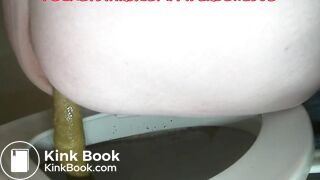 Dropping A Giant Log Over The Toilet