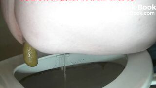 Dropping A Giant Log Over The Toilet