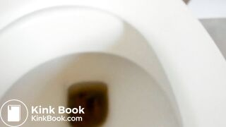 beautiful girl makes an enema