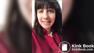 Latin girl takes a long poop