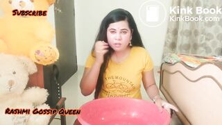 stunning Indian girl puked