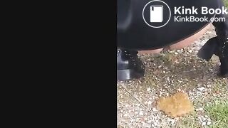 Desperate Diarrhea Behind Car