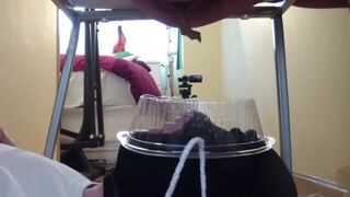 Young Spanish Mistress Uses a Human Toilet