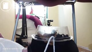 Young Spanish Mistress Uses a Human Toilet