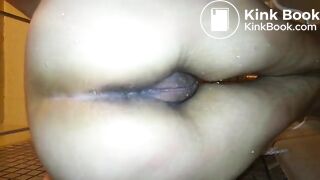 Hot wife shitting in close up