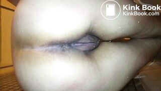 Hot wife shitting in close up