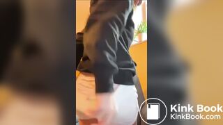 Checks her shitty diaper