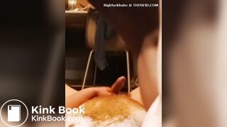 Smearing black bbw shit