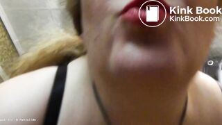 Buttplugged mistress shits
