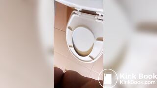 Fat bbw shit in toilet