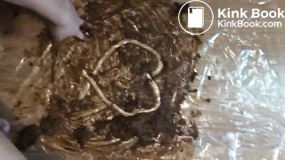 painted heart on shit and a nice dildo in the ass