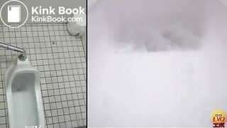 Asian girl poops in squat toilet 84