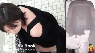 Asian girl poops in squat toilet 84