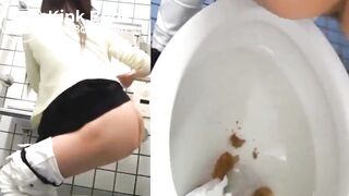 asian girl toilet pooping - video 2