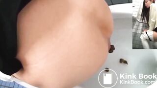 asian girl toilet pooping - video 2