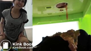 Skinny Girl Dumps A Big Load In Slave's Mouth