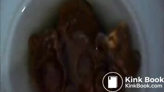 Fisting And shitting in toilet