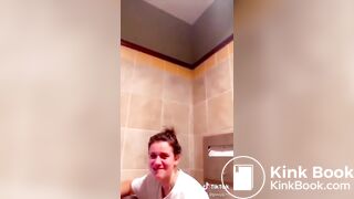 Girl records her friend having diarrhoea
