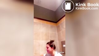 Girl records her friend having diarrhoea