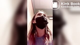 Girl records her friend having diarrhoea