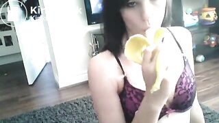 Summer_Fox , Lana Huckaby, Sensual banana eat