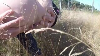 Poo in the field.