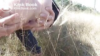 Poo in the field.