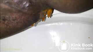 Ebony Pushing Out The Shit #3