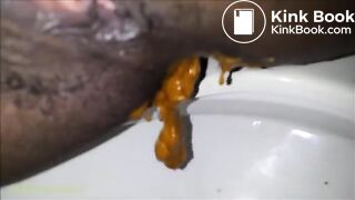 Ebony Pushing Out The Shit #3