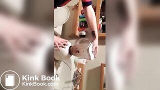 Girl shits in blender