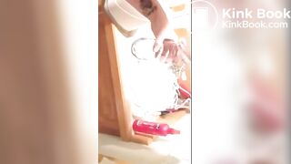 Girl shits in blender