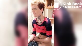 Girl shits in blender