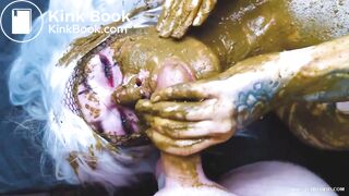 Girl Sucks Dirty Shitty Dick and gets cummed on