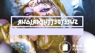 Girl Sucks Dirty Shitty Dick and gets cummed on