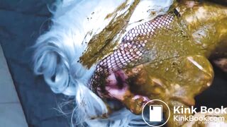 Girl Sucks Dirty Shitty Dick and gets cummed on