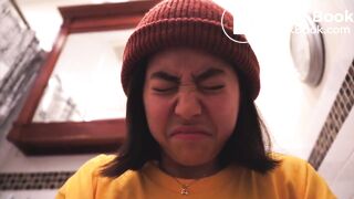 Short film Asian girl pooping
