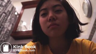 Short film Asian girl pooping