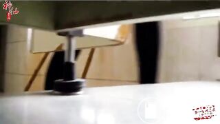 Voyeur beautiful girl pooping toilet 02