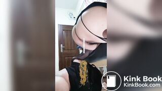 chinese femdom scat humantoilet2