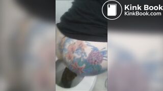 Girl has diarrhea in toilet - video 15