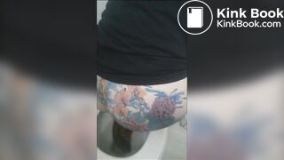 Girl has diarrhea in toilet - video 15