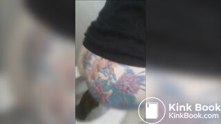 Girl has diarrhea in toilet - video 15