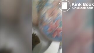 Girl has diarrhea in toilet - video 15