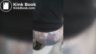 Girl has diarrhea in toilet - video 15