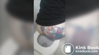 Girl has diarrhea in toilet - video 15
