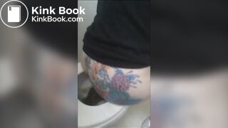 Girl has diarrhea in toilet - video 15
