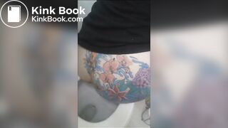 Girl has diarrhea in toilet - video 15
