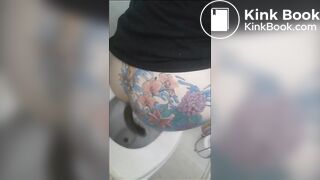Girl has diarrhea in toilet - video 15
